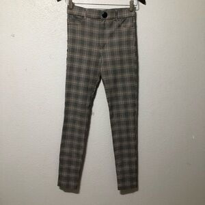 ZARA Women’s Plaid Skinny Pants